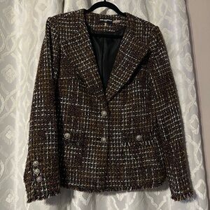 Karl Lagerfeld Multicolor Tweed Blazer